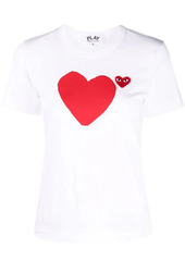 Comme des Garçons signature heart logo-patch T-shirt