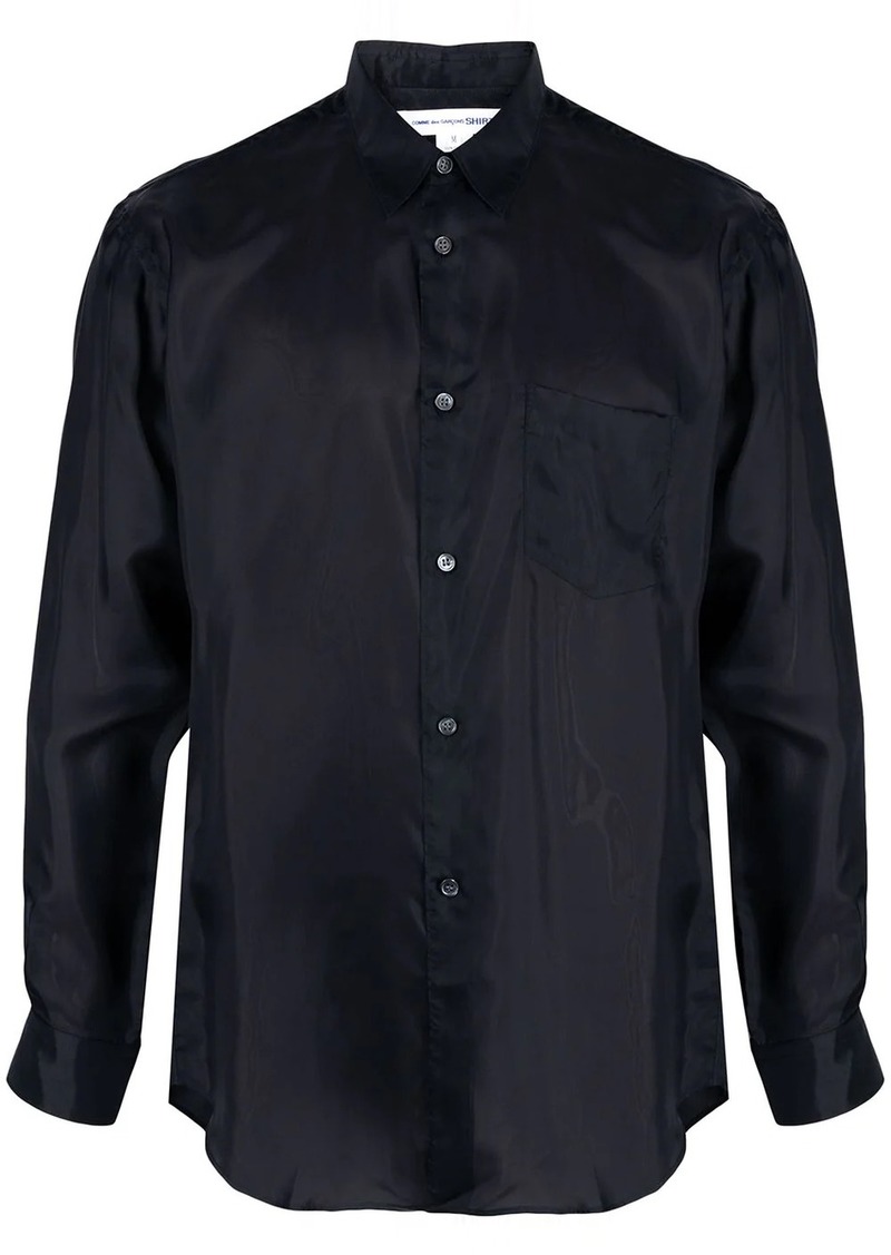 Comme des Garçons long-sleeve satin shirt