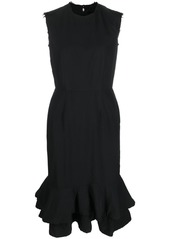 Comme des Garçons sleeveless ruffle-trim midi dress