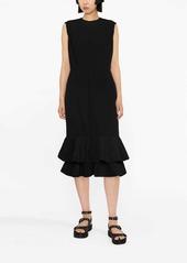 Comme des Garçons sleeveless ruffle-trim midi dress