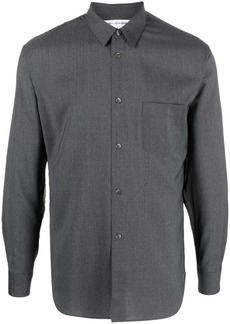 Comme des Garçons spread-collar wool shirt