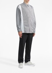 Comme des Garçons striped button-up cotton shirt