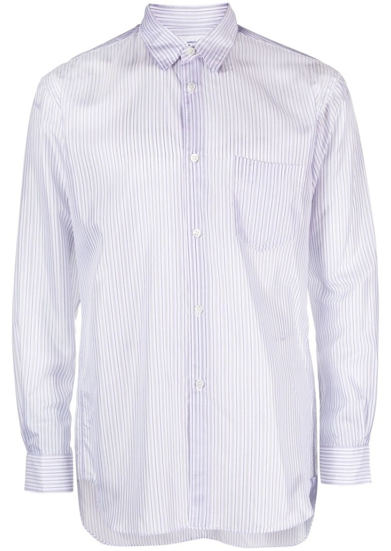 Comme des Garçons striped button-up shirt