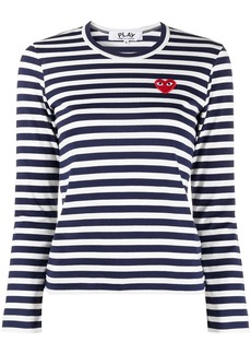 Comme des Garçons striped print long-sleeve T-shirt