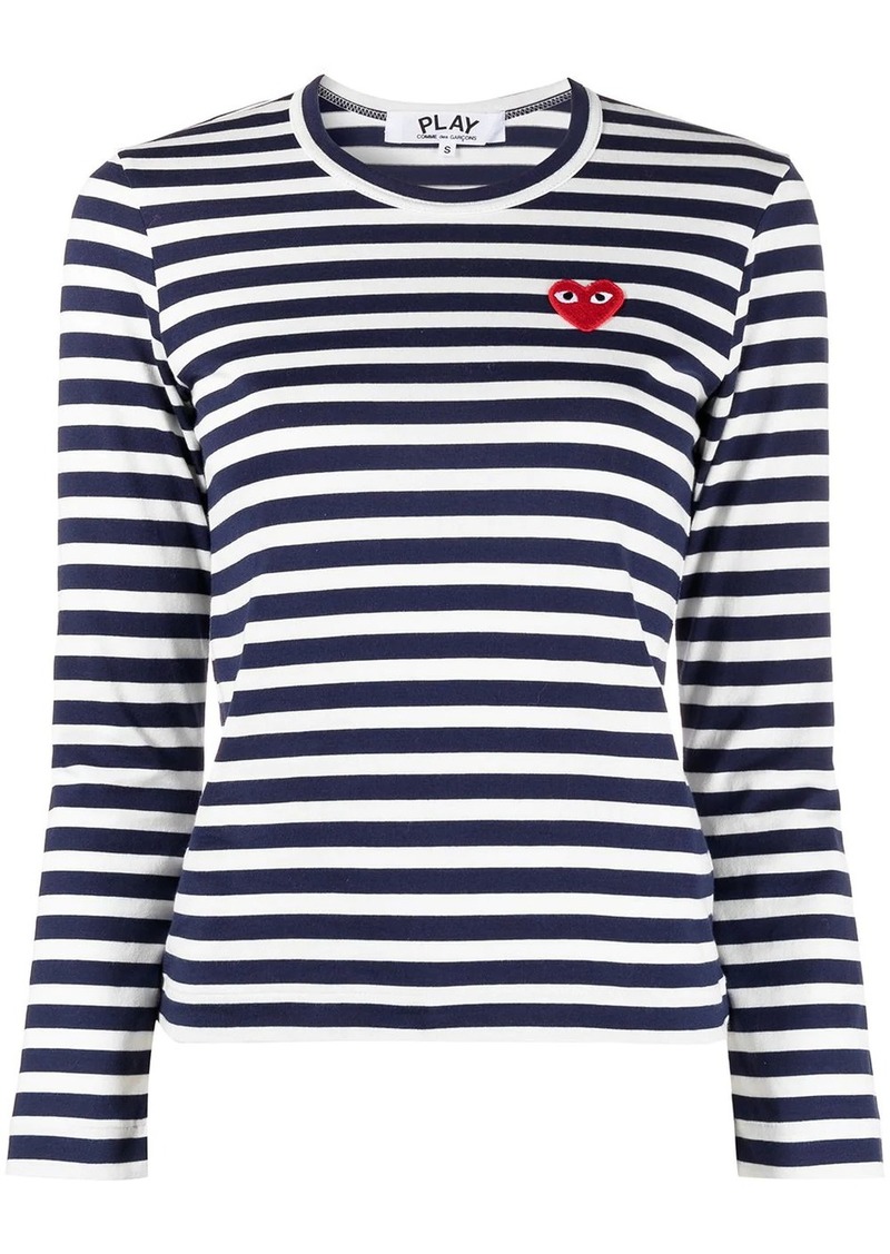 Comme des Garçons striped print long-sleeve T-shirt