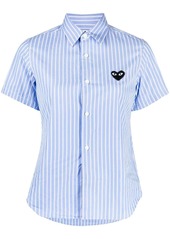 Comme des Garçons striped-print short-sleeved shirt