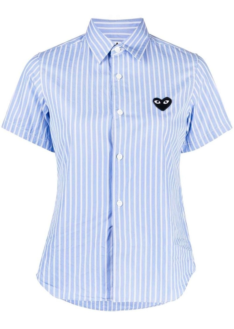 Comme des Garçons striped-print short-sleeved shirt