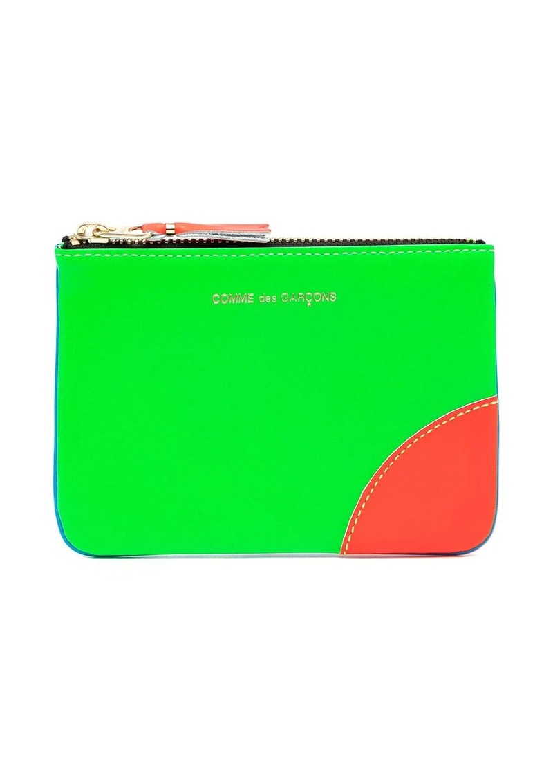 Comme des Garçons Super Fluo leather pouch