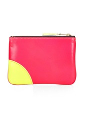 Comme des Garçons Super Neon Leather Line Zip Wallet