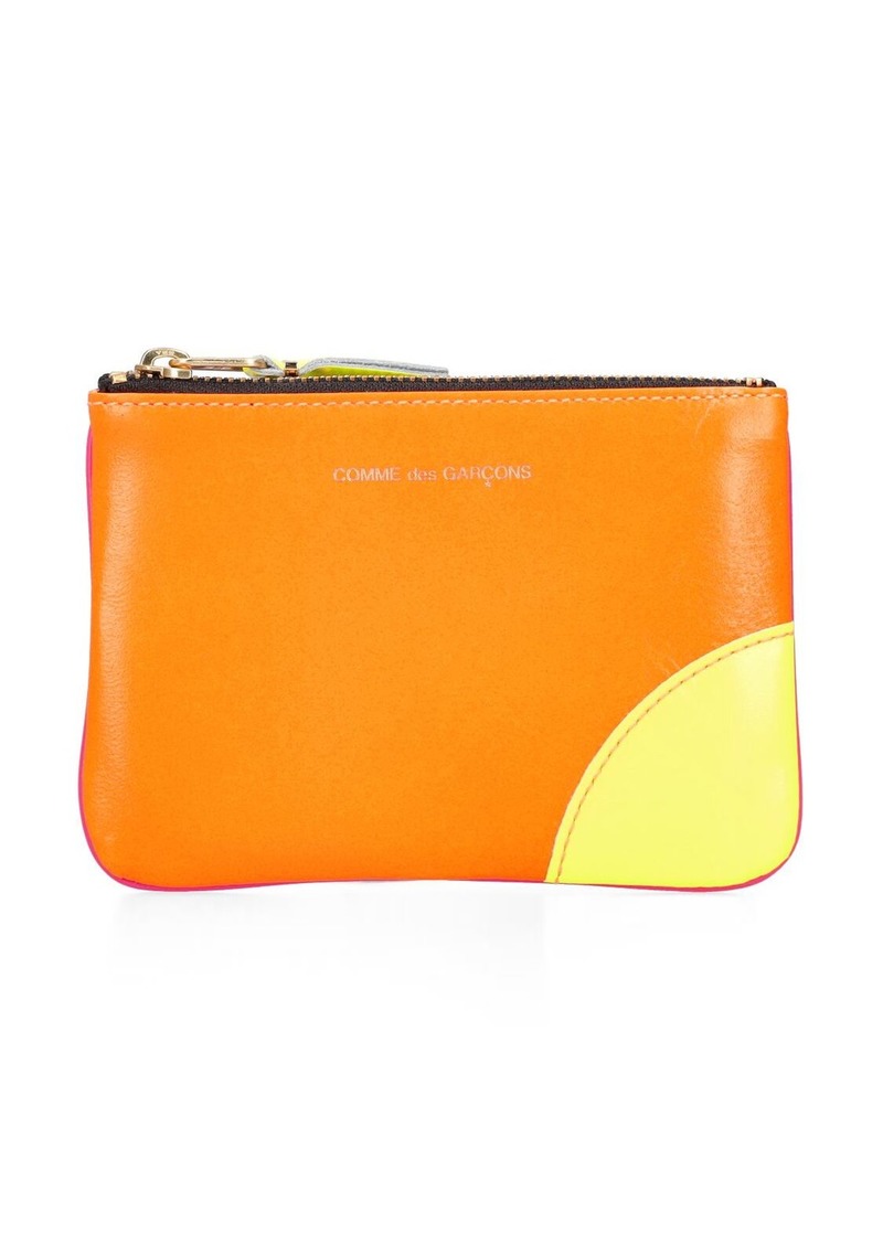 Comme des Garçons Super Neon Leather Line Zip Wallet