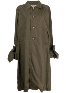 Comme des Garçons tied-cuffs single-breasted trench