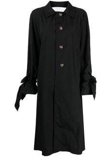 Comme des Garçons tied-cuffs single-breasted coat