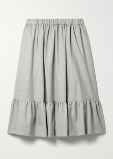 Comme des Garçons Tiered Wool Midi Skirt