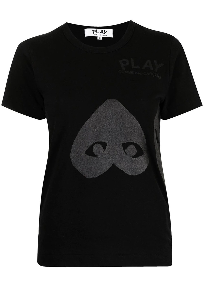 Comme des Garçons two grey hearts T-shirt