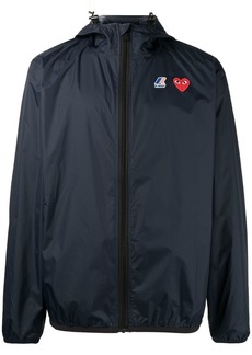 Comme des Garçons x K-Way zipped hooded jacket