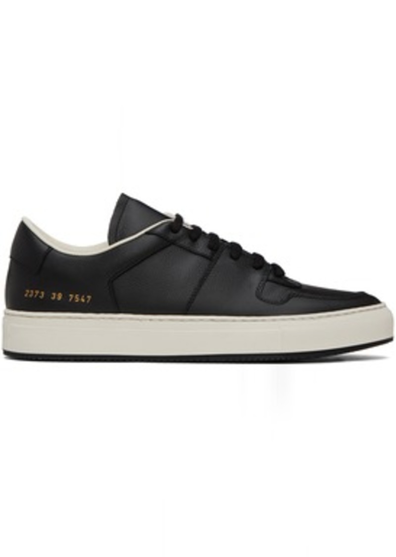 Common Projects Black Decades Low Sneakers