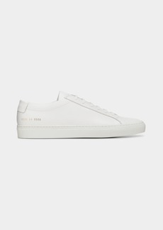 Common Projects Men's Achilles Leather Low-Top Sneakers  White