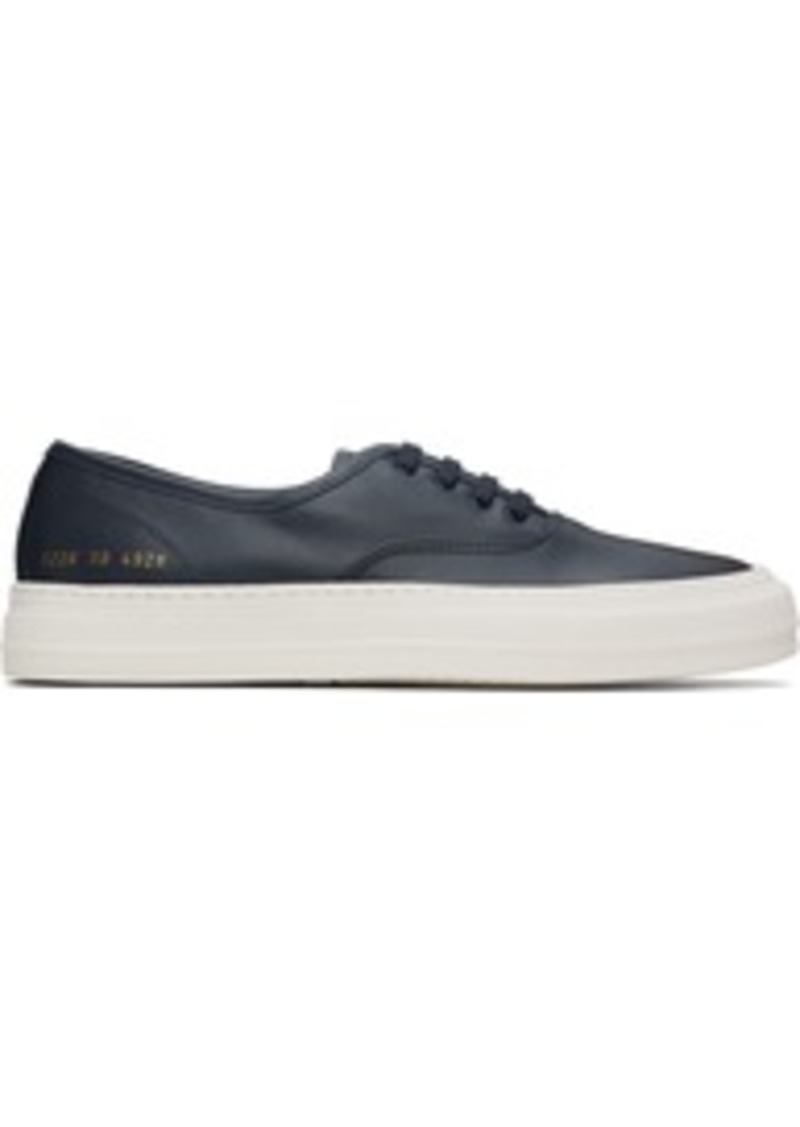 Common Projects Navy Four Hole Sneakers