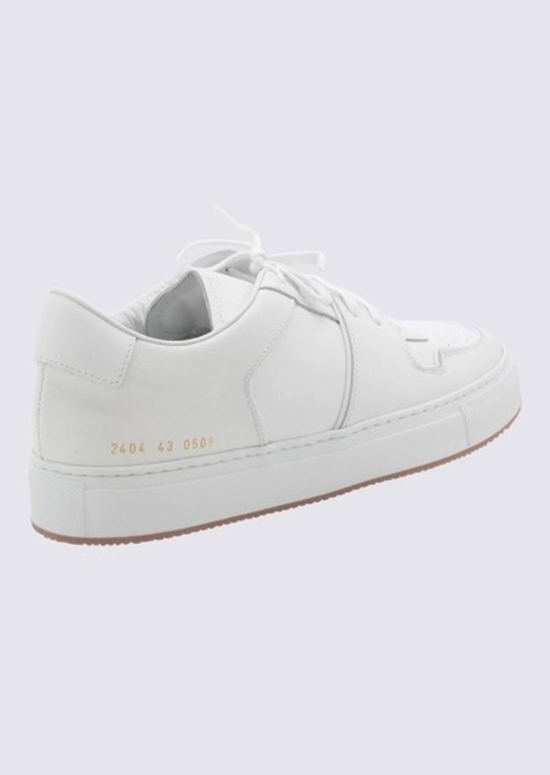 COMMON PROJECTS WHITE LEATHER SNEAKERS