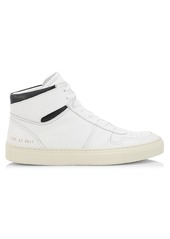 Common Projects Men's Two-Tone Leather High-Top Sneakers