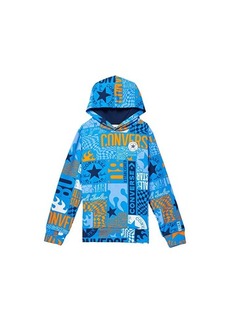 Converse Check Your Kicks All Over Print French Terry Pullover (Big Kids)