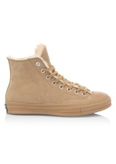 Converse Chuck 70 High-Top Shearling-Lined Suede Sneaker