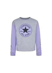 Converse Color-Blocked Crew Neck Sweatshirt (Big Kids)