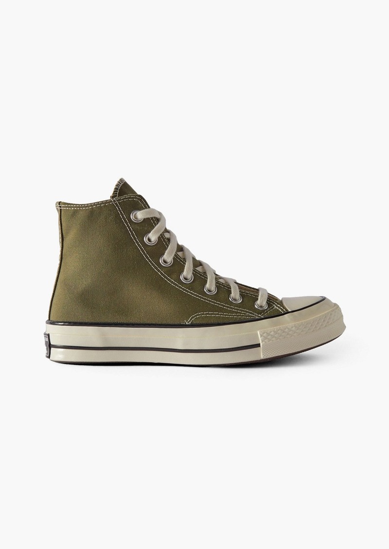 CONVERSE - Canvas high-top sneakers - Green - US 5