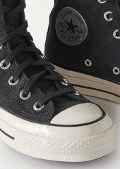 CONVERSE - Chuck 70 suede high-top sneakers - Black - US 5