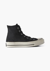 CONVERSE - Chuck 70 suede high-top sneakers - Black - US 5