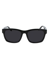 Converse All Star® 56mm Rectangle Sunglasses in Black/Black at Nordstrom
