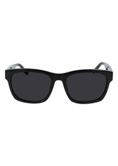 Converse All Star® 56mm Rectangle Sunglasses in Black/Black at Nordstrom Rack
