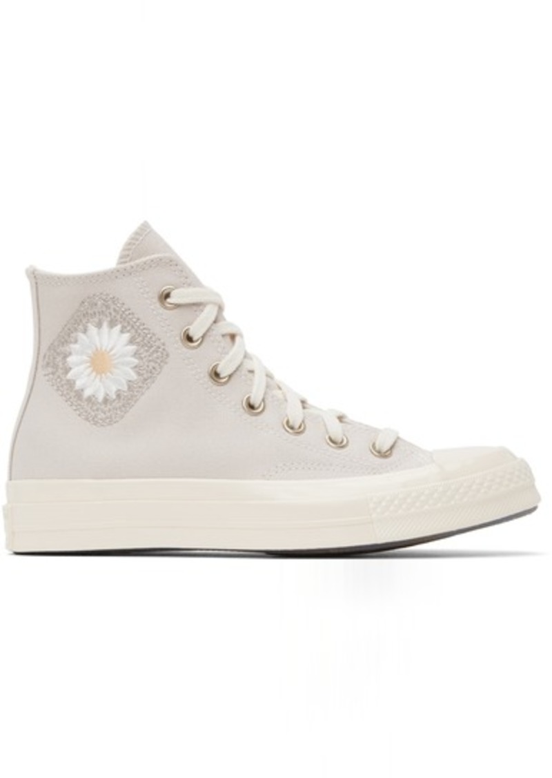 Converse Beige Chuck 70 Festival Florals Sneakers