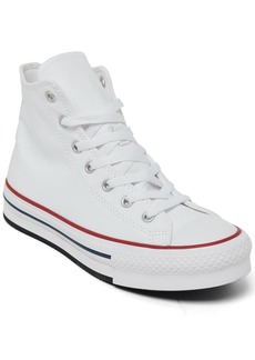 Converse Big Girls Chuck Taylor All Star Lift Platform High Top Casual Sneakers from Finish Line - White, Garnet, Navy