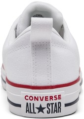 Converse Big Kids' Chuck Taylor All Star Malden Street Casual Sneakers from Finish Line - WHITE/GARNET