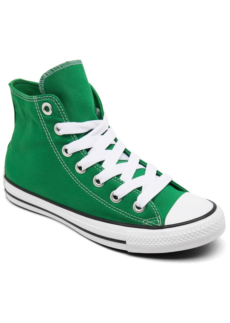 Converse Big Kid's Chuck Taylor All Star Sketch High Top Casual Sneakers from Finish Line - Green/White/Black