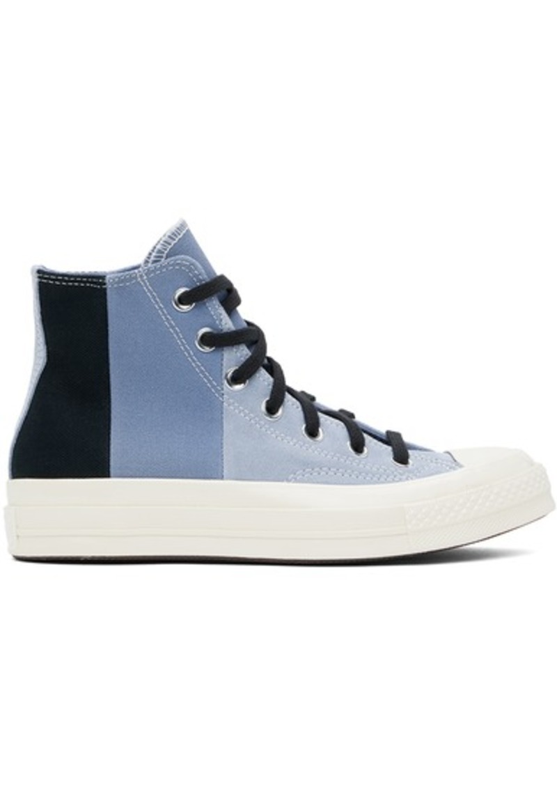 Converse Blue & Navy Chuck 70 Patchwork Suede High Top Sneakers