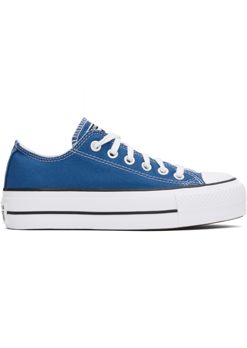 Converse Blue Chuck Taylor All Star Lift Platform Low Top Sneakers