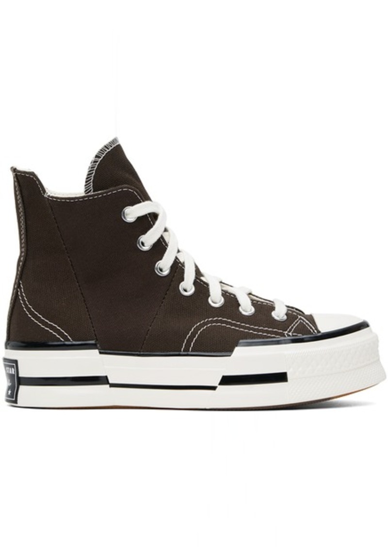Converse Brown Chuck 70 Plus High Top Sneakers