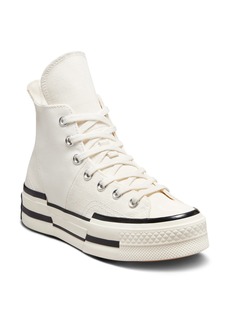 Converse Chuck Taylor® All Star® 70 Plus High Top Sneaker in Egret/Black/Egret at Nordstrom Rack
