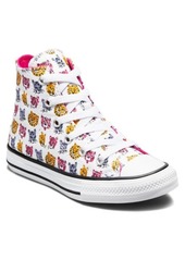 Converse Chuck Taylor® All Star® Jungle Cat Print High Top Sneaker in White/Prime Pink at Nordstrom