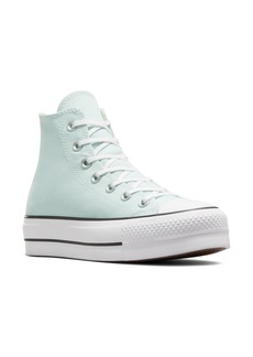 Converse Chuck Taylor® All Star® Lift High Top Platform Sneaker in Chance Of Rain/White/Black at Nordstrom Rack