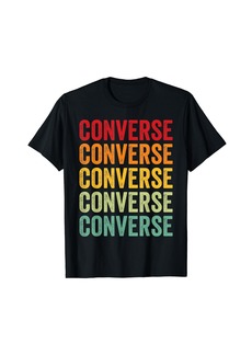 Converse County Wyoming Rainbow Text Design T-Shirt