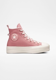 Converse CTAS Hi Lift A04256C Women's Pink Lined Leather Shoes Size US 5.5 ZJ186