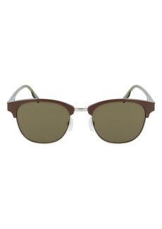 Converse Disrupt 52mm Round Sunglasses in Dark Root/Green at Nordstrom Rack