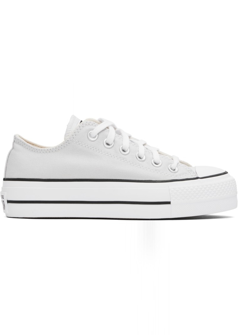 Converse Gray Chuck Taylor All Star Lift Platform Low Top Sneakers