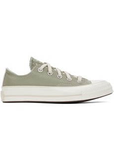 Converse Green Chuck 70 Worn In Low Top Sneakers