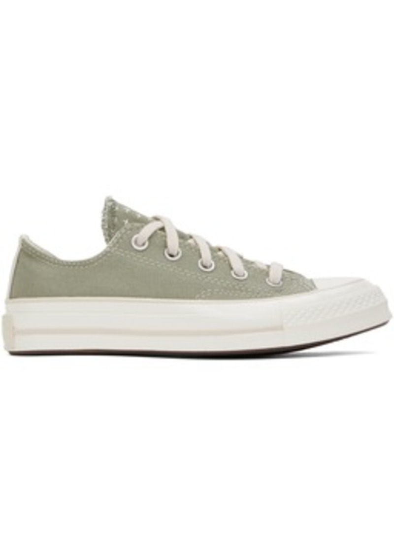 Converse Green Chuck 70 Worn In Low Top Sneakers