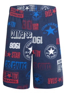 Converse Kids' Graphic Logo Shorts in Midnight Navy at Nordstrom Rack