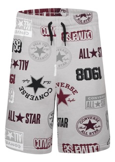Converse Kids' Graphic Logo Shorts in Mouse at Nordstrom Rack